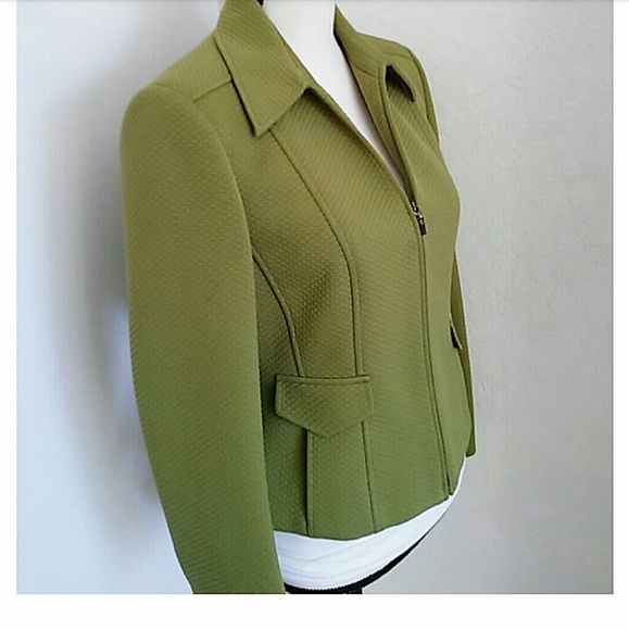 TALBOTS | Green tailored blazer - Picture 2 of 8